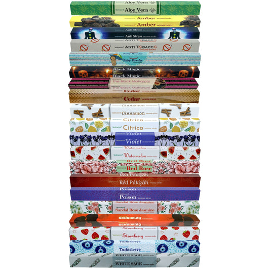 Vedmantra 20 Pack Assorted Premium Incense Stick set-A.