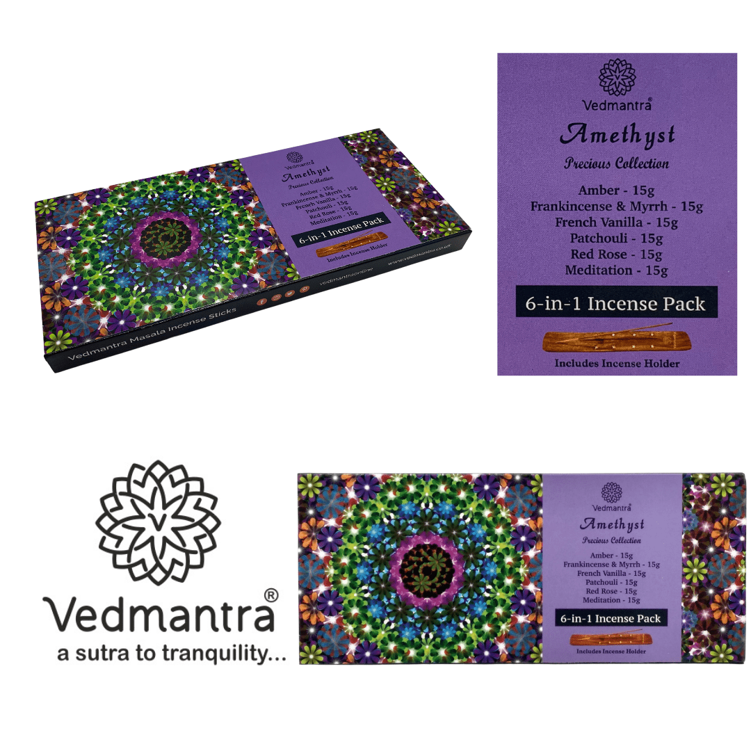 Vedmantra Precious Collection Incense Sticks - Amethyst.