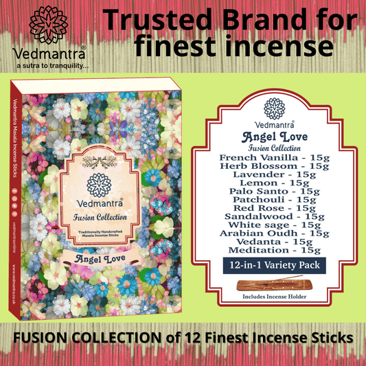 Vedmantra Fusion Collection Incense Sticks - Angel Love.