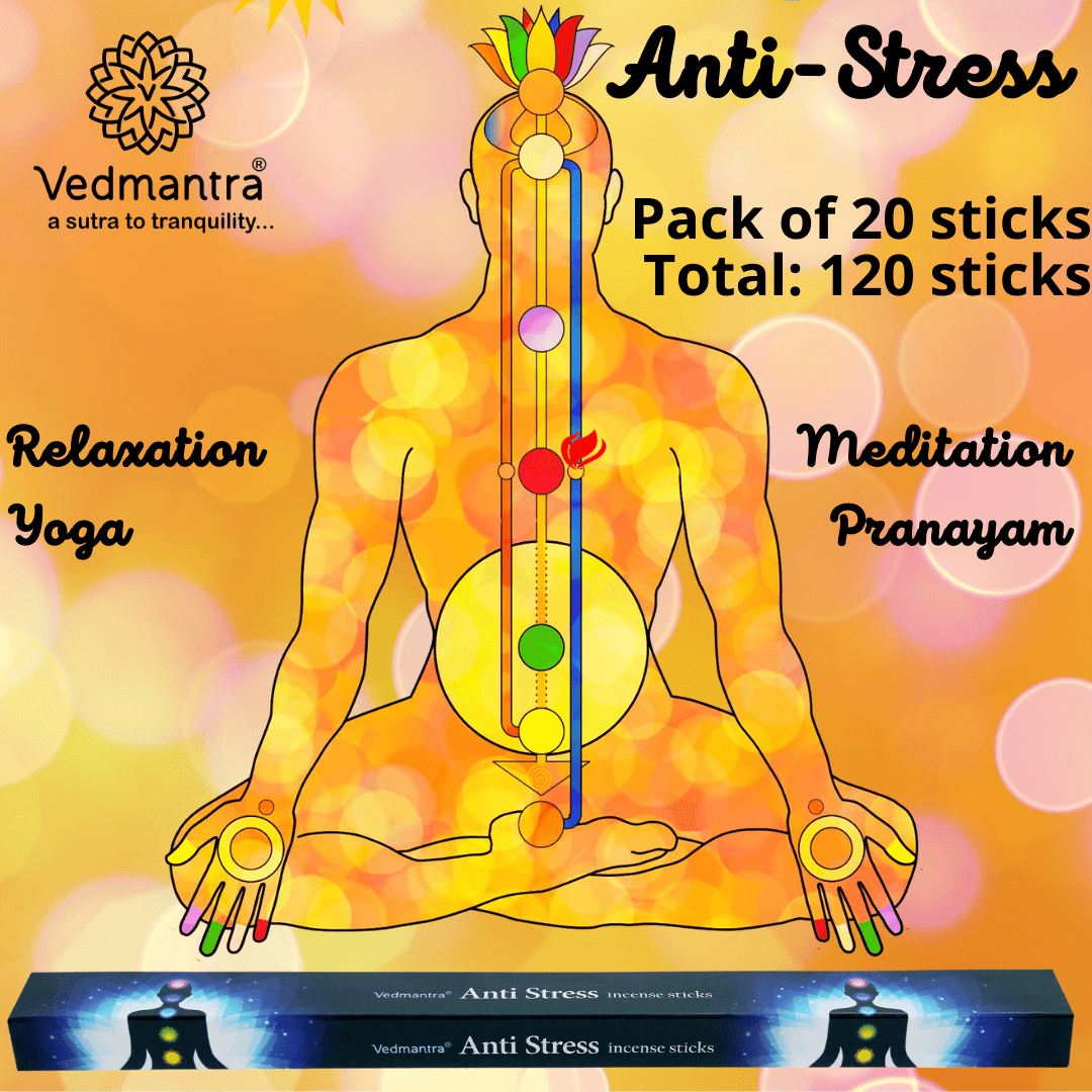 Vedmantra 6 Pack Premium Incense Stick - Anti Stress.