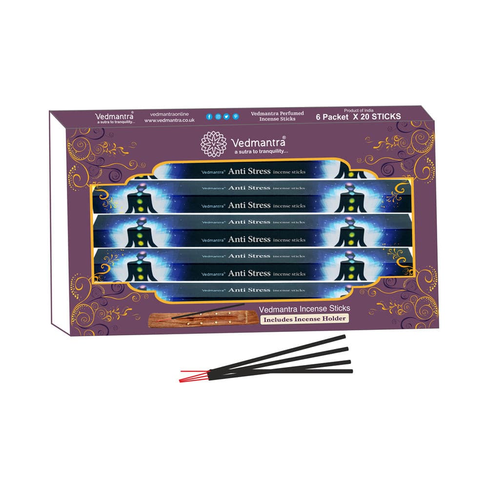 Vedmantra 6 Pack Premium Incense Stick - Anti Stress.