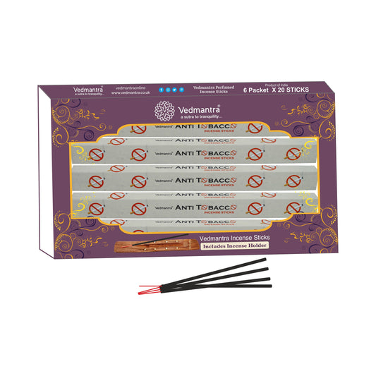 Vedmantra 6 Pack Premium Incense Stick - Anti Tobacco.