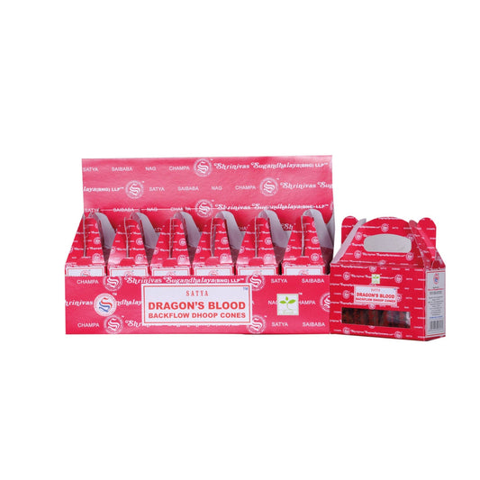 Satya Dragons's Blood Backflow Cones.