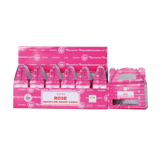 Satya Rose Backflow Cones.