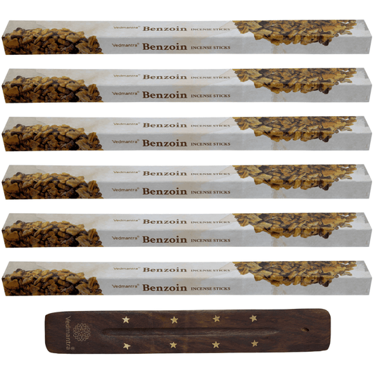 Vedmantra 6 Pack Premium Incense Stick - Benzoin.