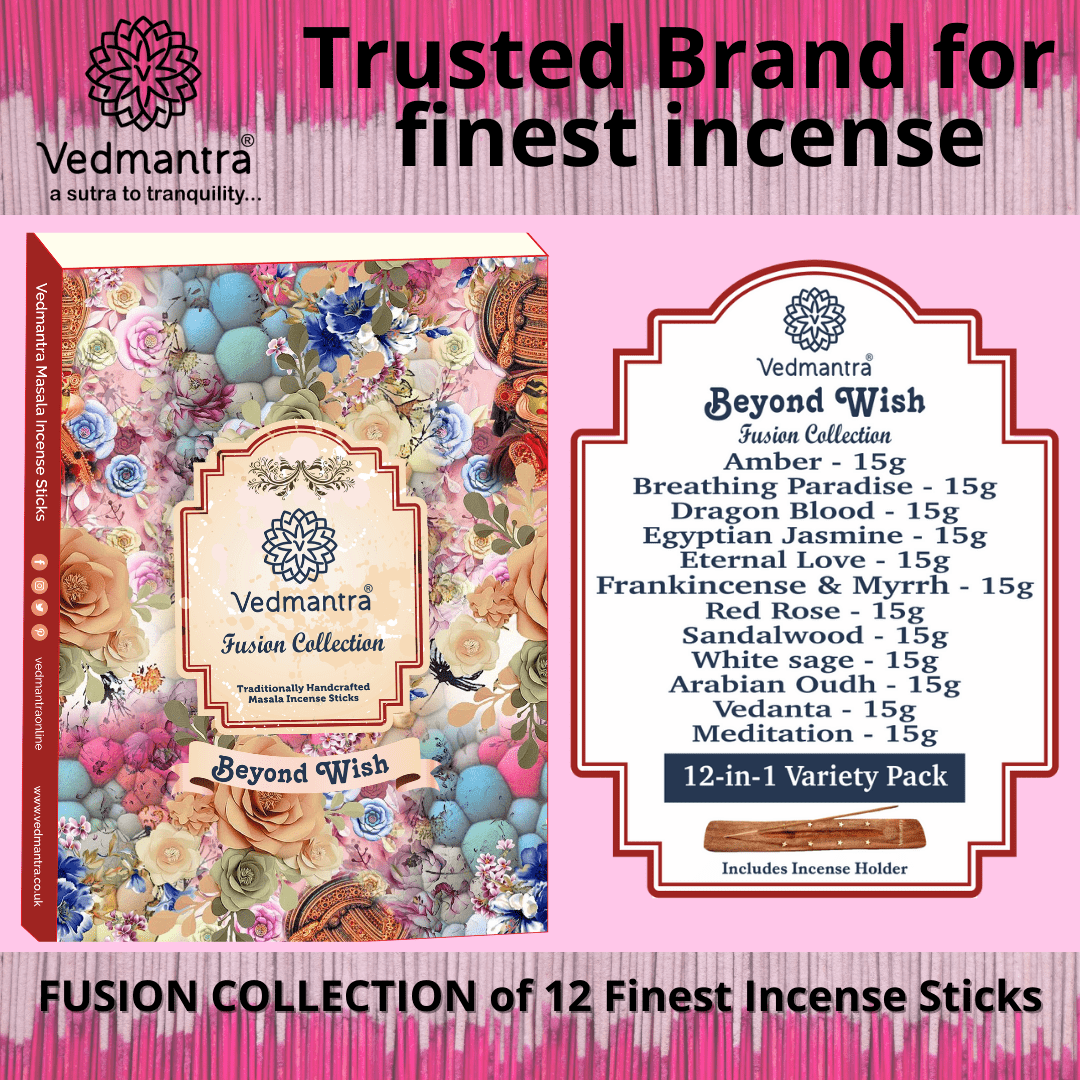 Vedmantra Fusion Collection Incense Sticks - Beyond Wish.