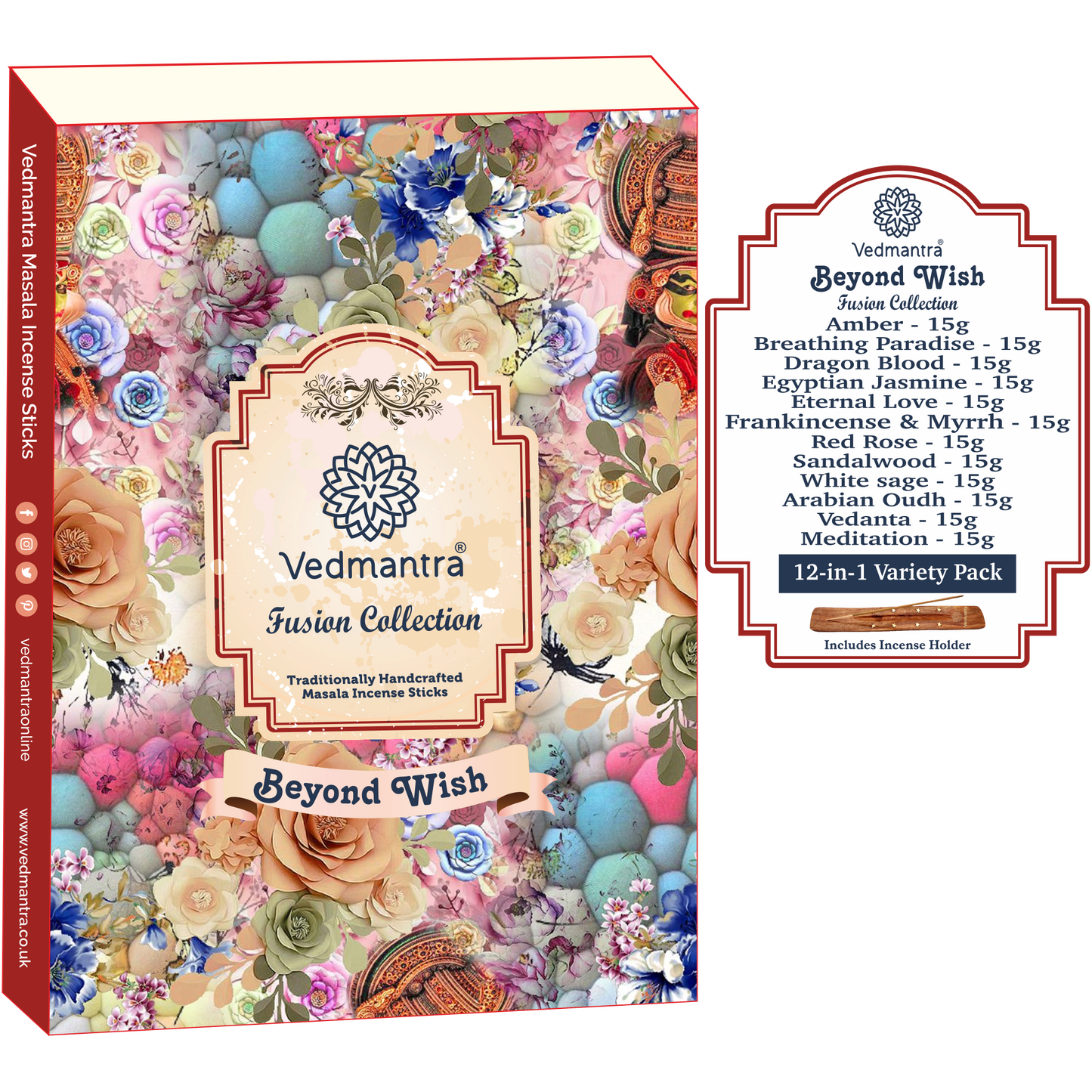 Vedmantra Fusion Collection Incense Sticks - Beyond Wish.