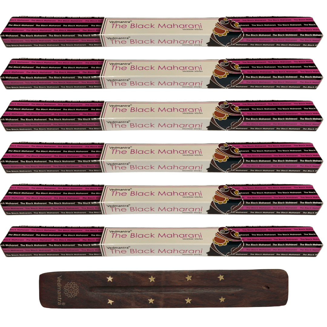 Vedmantra 6 Pack Premium Incense Stick - Black Maharani.