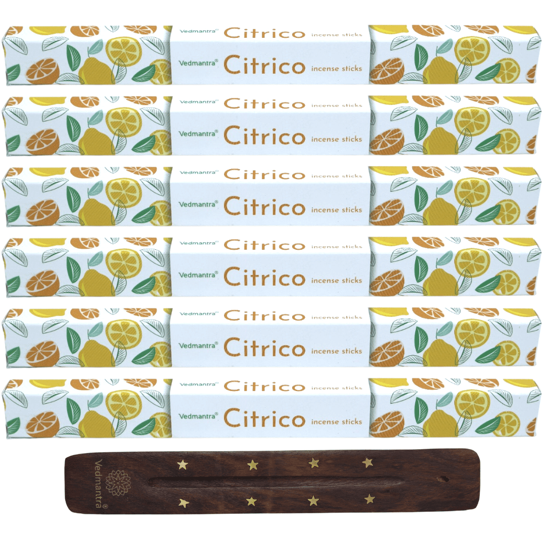 Vedmantra 6 Pack Premium Incense Stick - Citrico.