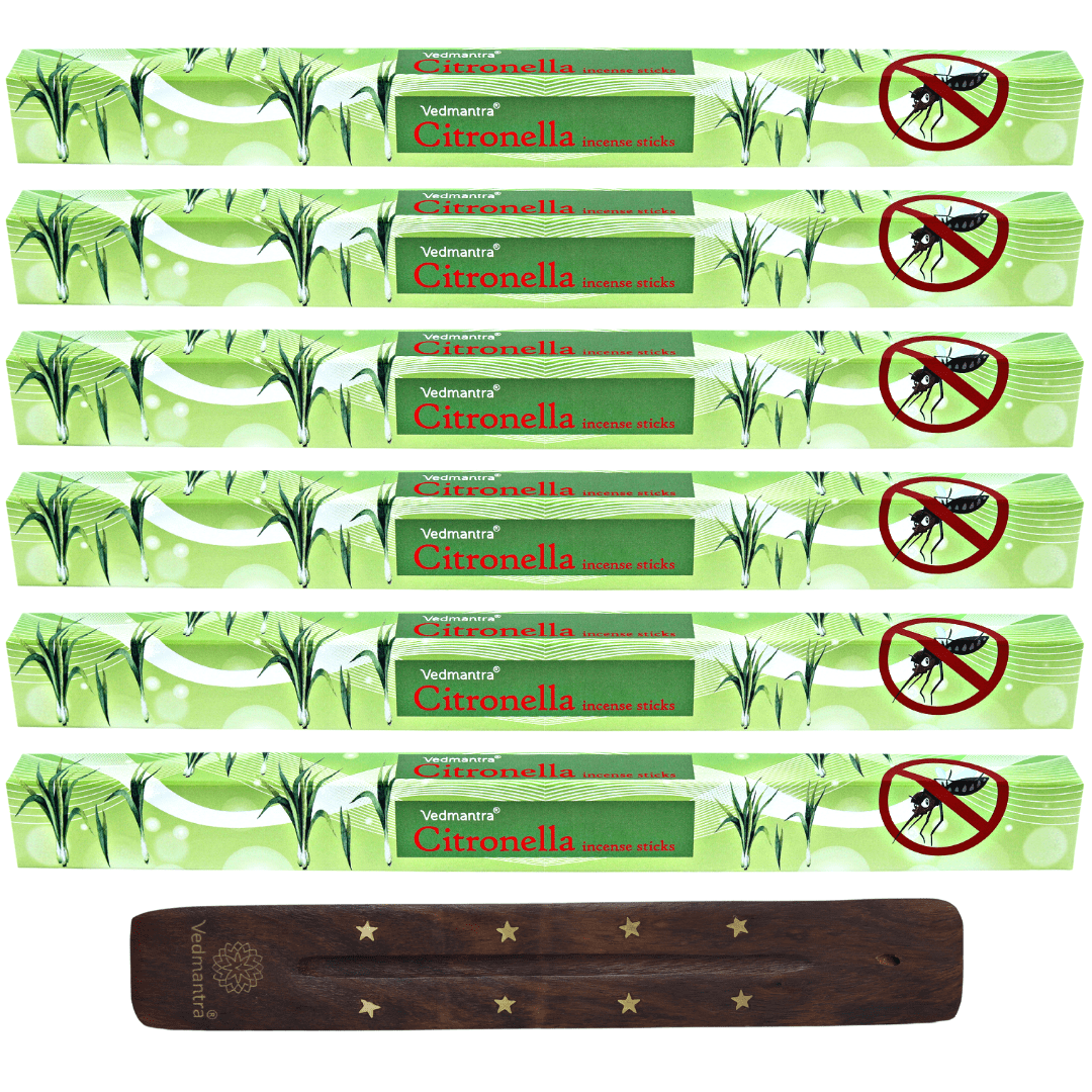 Vedmantra 6 Pack Premium Incense Stick - Citronella.