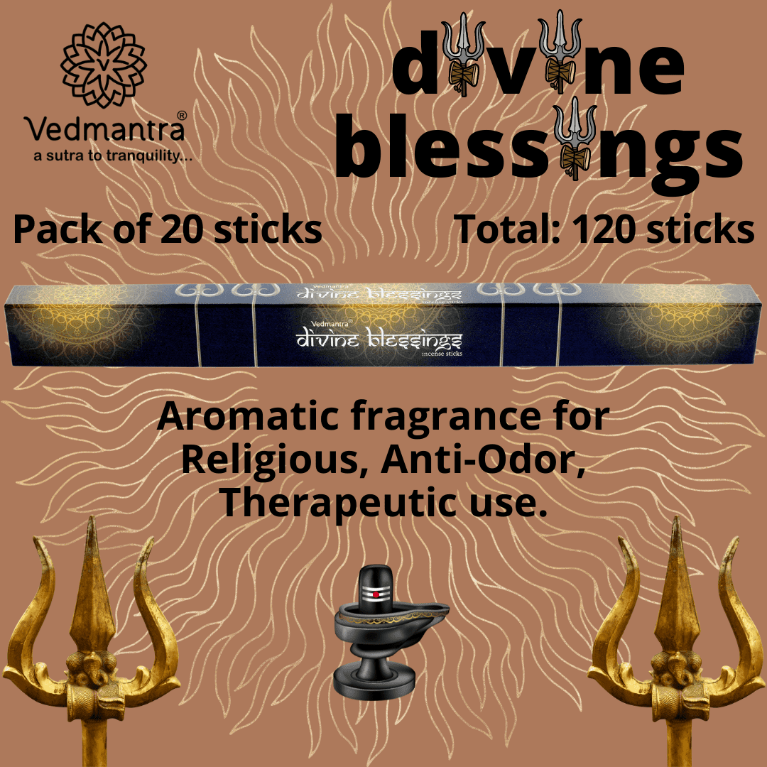 Vedmantra 6 Pack Premium Incense Stick - Divine Blessings.
