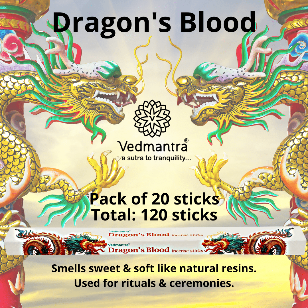 Vedmantra 6 Pack Premium Incense Stick - Dragon's Blood.
