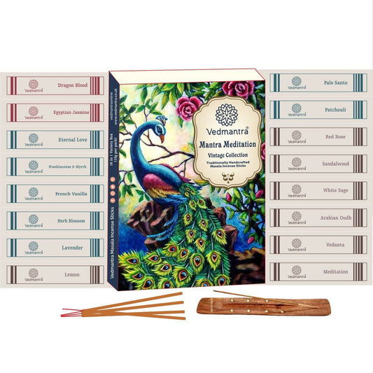 Vedmantra Vintage Collection Incense Sticks - Mantra Meditation.