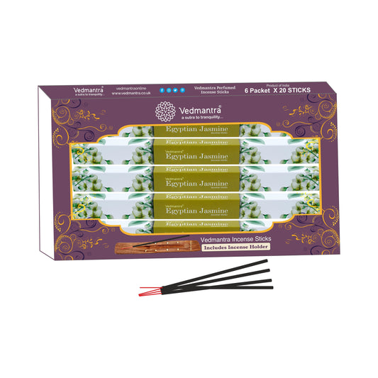 Vedmantra 6 Pack Premium Incense Stick - Egyptian Jasmine.