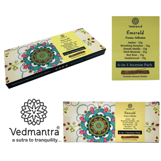 Vedmantra Precious Collection Incense Sticks - Emerald.