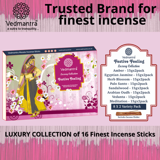 Vedmantra Luxury Collection Incense Sticks - Festive Feeling.