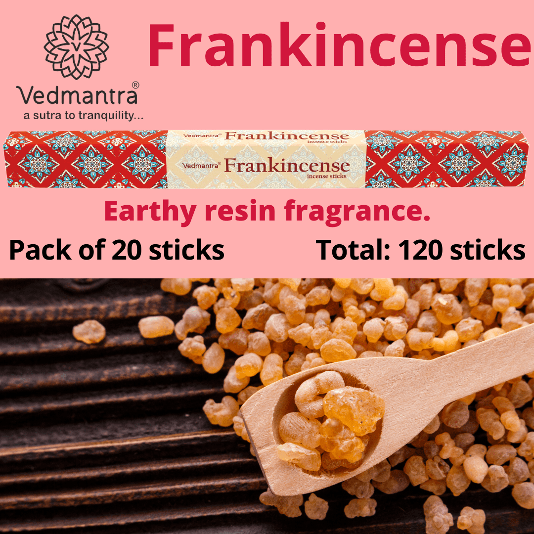 Vedmantra 6 Pack Premium Incense Stick - Frankincense.