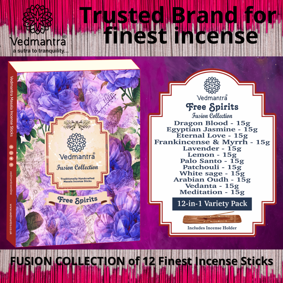 Vedmantra Fusion Collection Incense Sticks - Free Spirits.