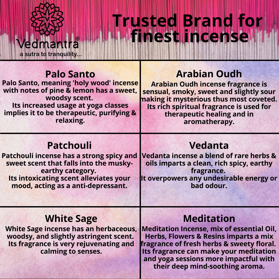 Vedmantra Fusion Collection Incense Sticks - Free Spirits.