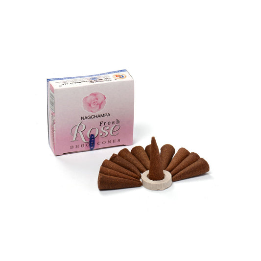 Satya Fresh Rose Dhoop Cones.