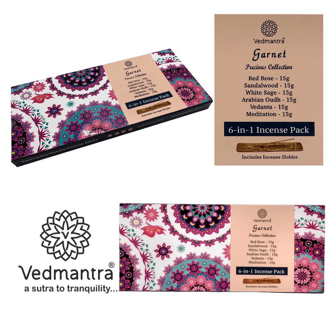 Vedmantra Precious Collection Incense Sticks - Garnet.