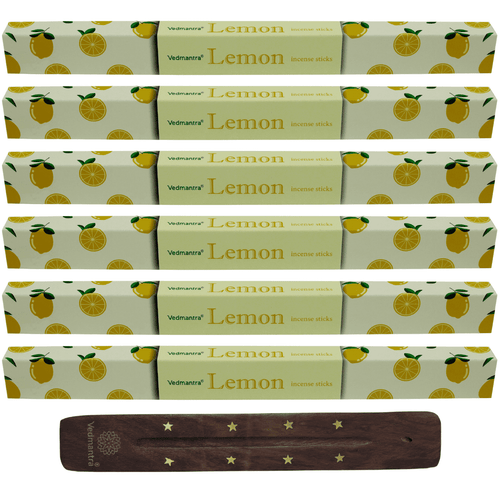 Vedmantra 6 Pack Premium Incense Stick - Lemon