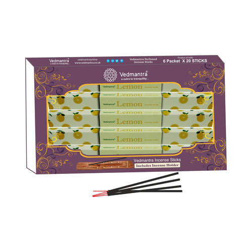 Vedmantra 6 Pack Premium Incense Stick - Lemon