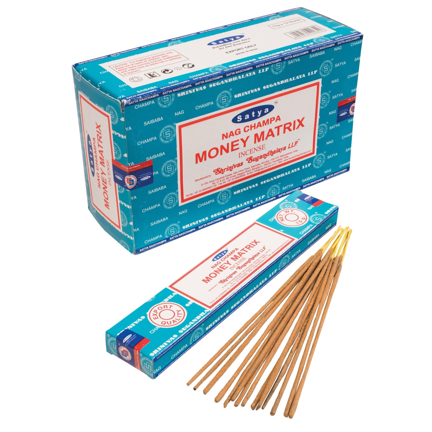 Satya Money Matrix Masala Incense Sticks.