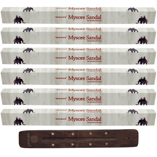 Vedmantra 6 Pack Premium Incense Stick - Mysore Sandal.