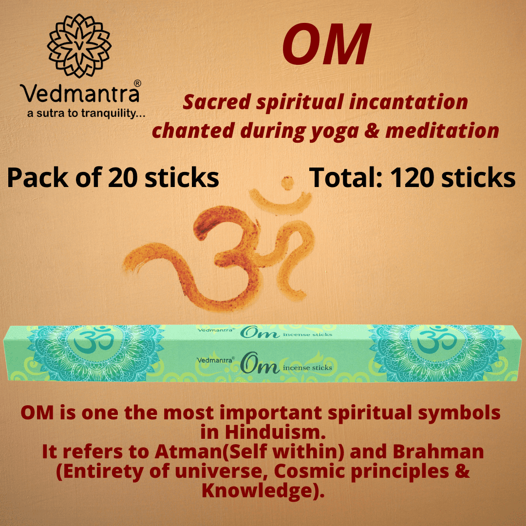 Vedmantra 6 Pack Premium Incense Stick - Om.