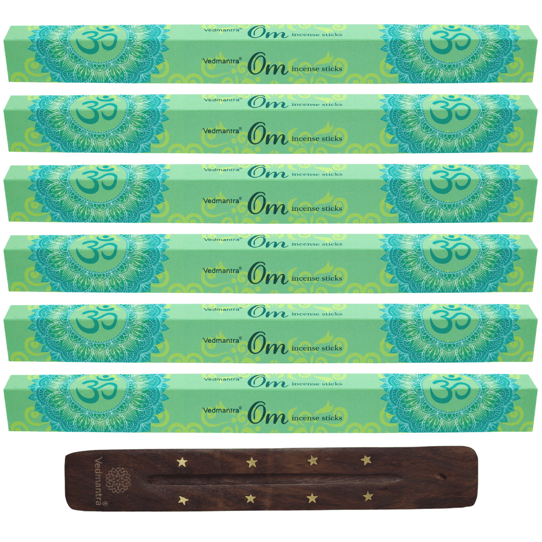 Vedmantra 6 Pack Premium Incense Stick - Om.