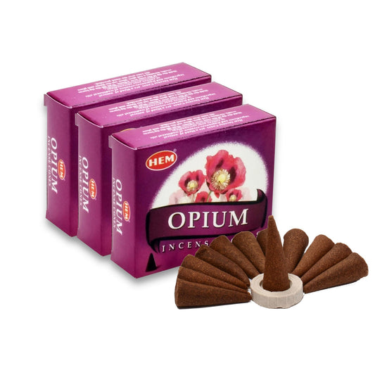 Hem Opium Dhoop Cones.