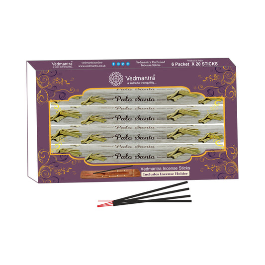 Vedmantra 6 Pack Premium Incense Stick - Palo Santo.