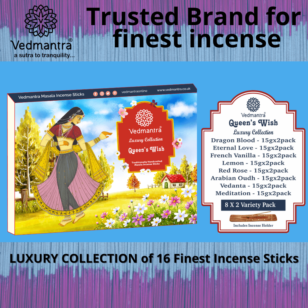 Vedmantra Luxury Collection Incense Sticks - Queens Wish.
