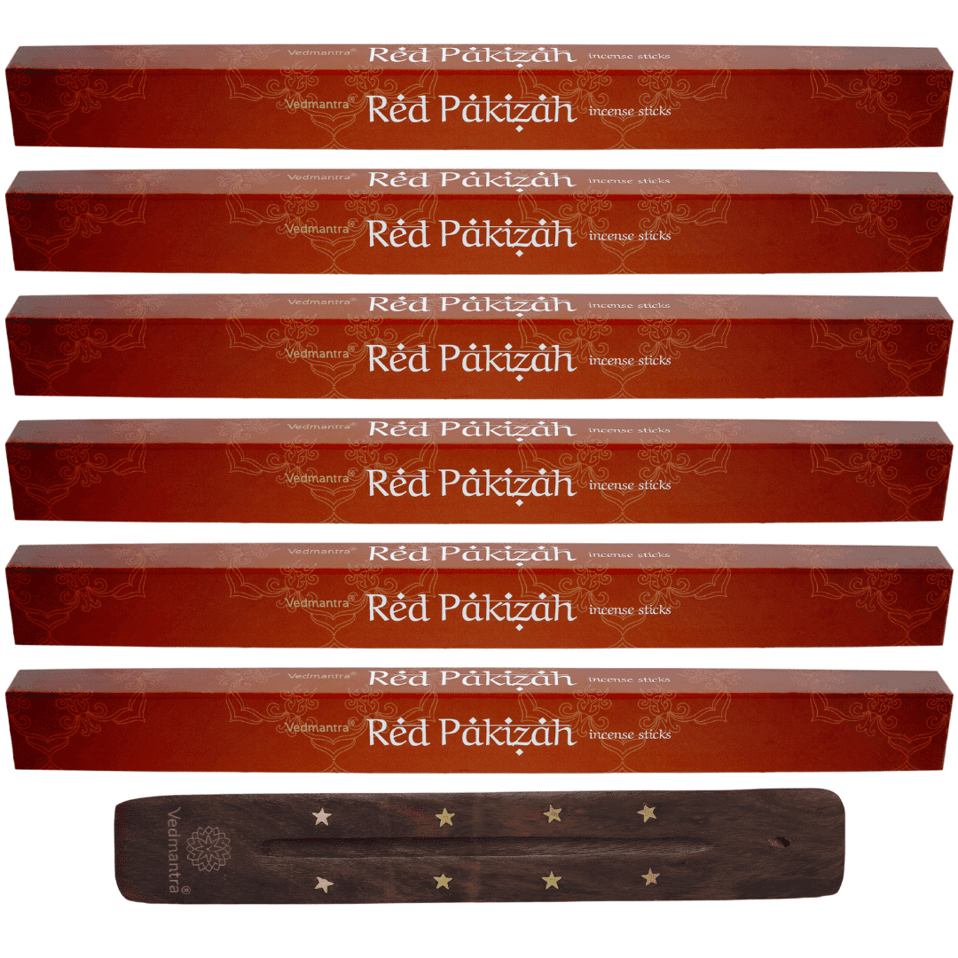 Vedmantra 6 Pack Premium Incense Stick - Red Pakizah.