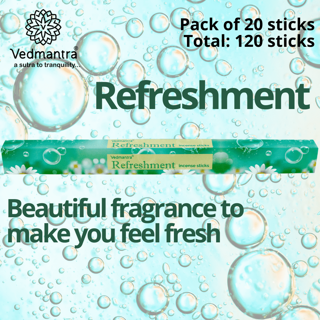 Vedmantra 6 Pack Premium Incense Stick - Refreshment.