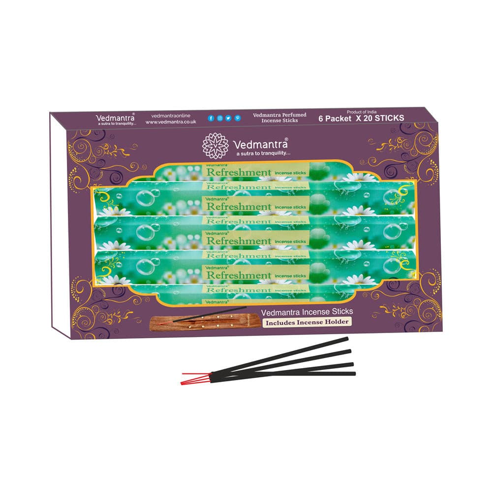 Vedmantra 6 Pack Premium Incense Stick - Refreshment.