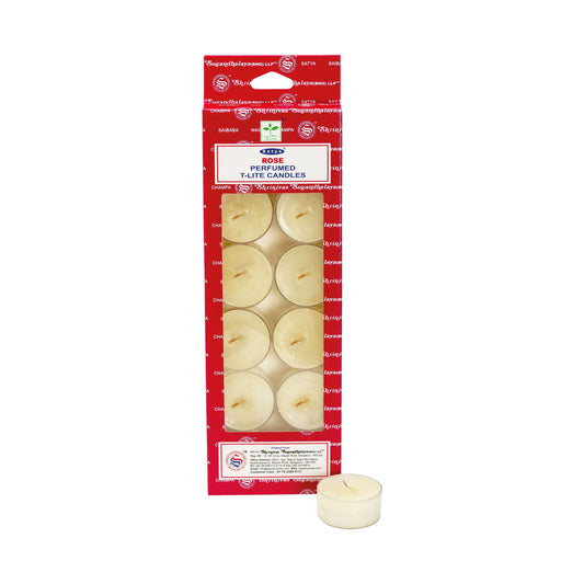 Satya Rose Scented Tea Light Candles