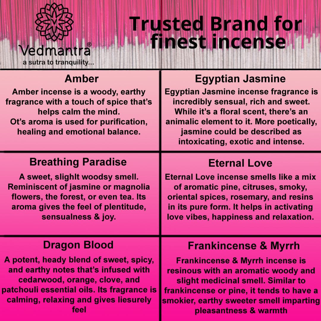 Vedmantra Precious Collection Incense Sticks - Ruby.