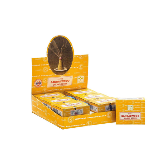 Satya Sandalwood Dhoop Cones.