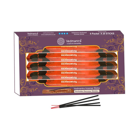 Vedmantra 6 Pack Premium Incense Stick - Sensuality.