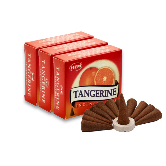 Hem Tangerine Dhoop Cones.