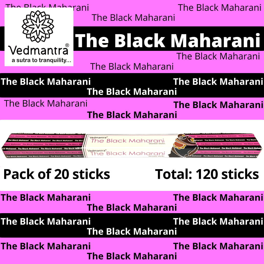 Vedmantra 6 Pack Premium Incense Stick - Black Maharani.