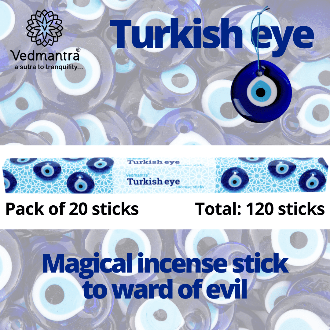 Vedmantra 6 Pack Premium Incense Stick - Turkish Eye.