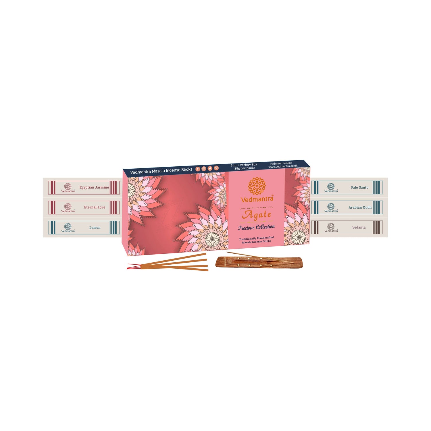 Vedmantra Precious Collection Incense Sticks - Agate.