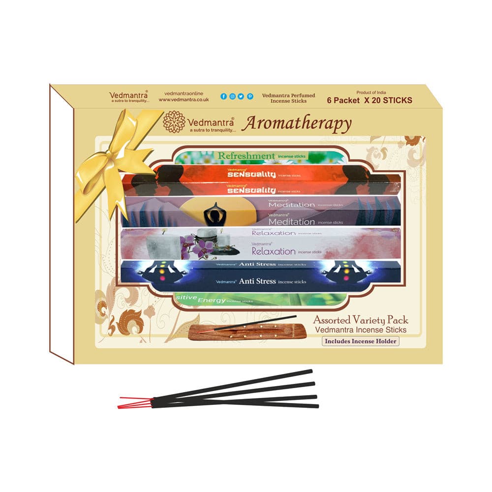 Vedmantra Assorted Incense Stick Gift Set - Aromatherapy.