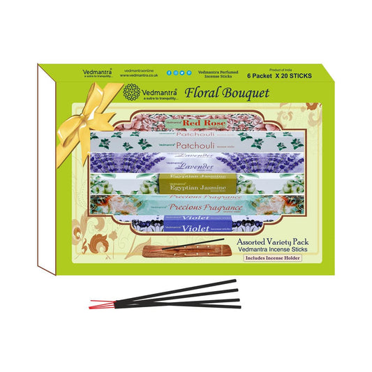 Vedmantra Assorted Incense Stick Gift Set - Floral Bouquet.
