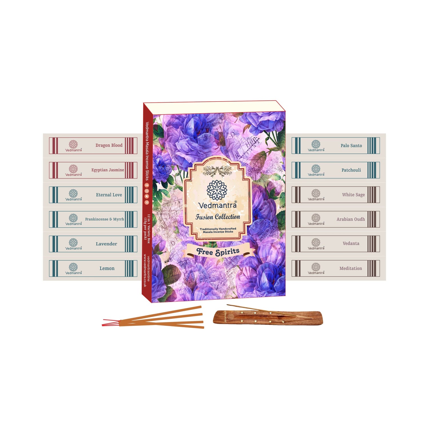 Vedmantra Fusion Collection Incense Sticks - Free Spirits.