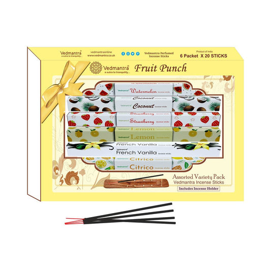 Vedmantra Assorted Incense Stick Gift Set - Fruit Punch.