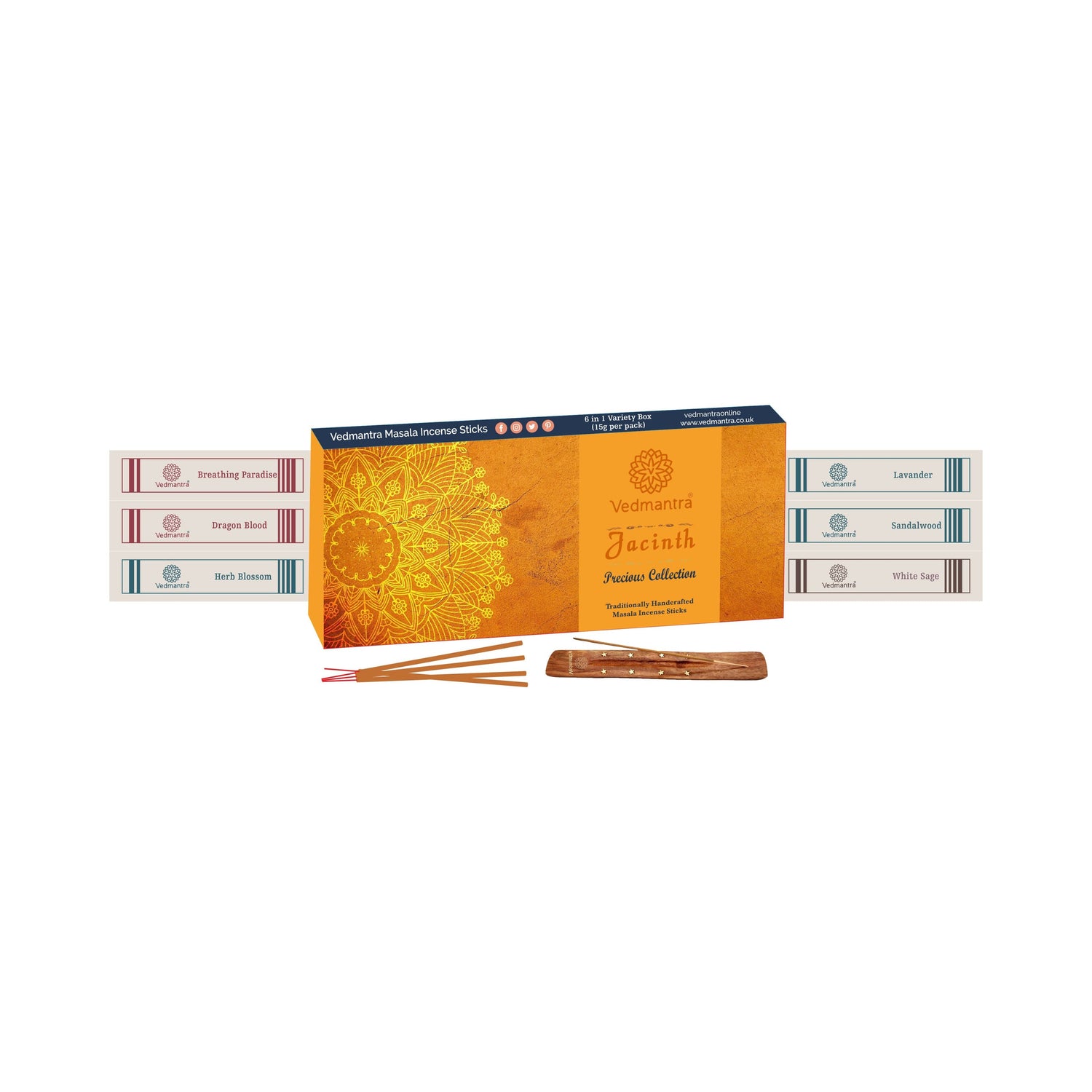 Vedmantra Precious Collection Incense Sticks - Jacinth.